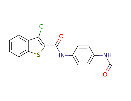 N-[4-(acetylamino)phenyl]-3-chloro-1-benzothiophene-2-carboxamide