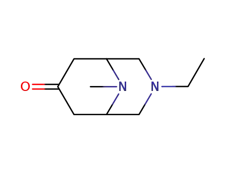 Molecular Structure of 161867-82-9 (3,9-Diazabicyclo[3.3.1]nonan-7-one,3-ethyl-9-methyl-(9CI))