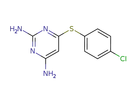 Molecular Structure of 18620-80-9 (6-[(4-chlorophenyl)sulfanyl]pyrimidine-2,4-diamine)