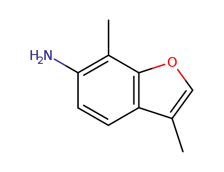 Molecular Structure of 187267-91-0 (6-Benzofuranamine,  3,7-dimethyl-)