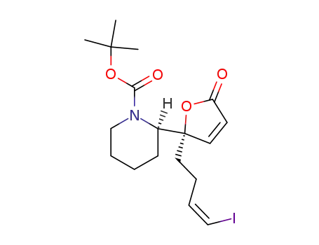 tert-butyl (2R)-2-[(2S)-2-[(Z)-4-iodo-3-butenyl]-5(2H)-oxo-2-furyl]piperidine-1-carboxylate