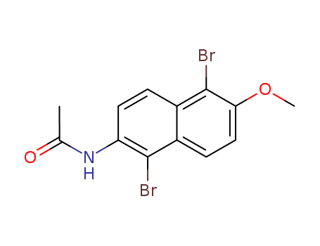 Acetamide,N-(1,5-dibromo-6-methoxy-2-naphthalenyl)- cas  16198-80-4