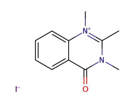 Molecular Structure of 16201-86-8 (1,2,3-trimethyl-4-oxo-1,4-dihydroquinazolin-3-ium)