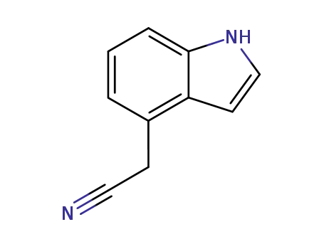 Molecular Structure of 30933-66-5 (1H-Indole-4-acetonitrile)