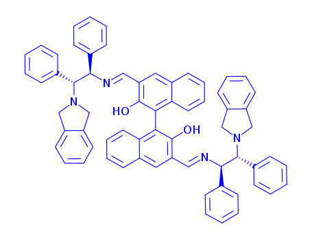 Molecular Structure of 1620285-48-4 ((R)-3,3'-Bis[[[(1R,2R)-2-(isoindolin-2-yl)-1,2-diphenylethyl]imino]methyl]-1,1'-bi-2-naphthol)