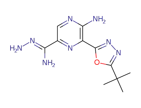 (Z)-5-amino-6-(5-tert-butyl-1,3,4-oxadiazol-2-yl)pyrazine-2-carbohydrazonamide