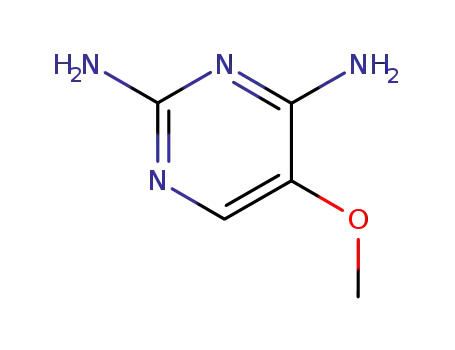 Molecular Structure of 18588-48-2 (Pyrimidine, 2,4-diamino-5-methoxy- (8CI))