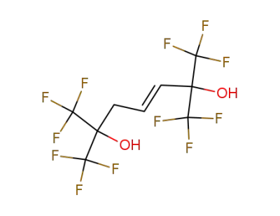 1,1,1,7,7,7-hexafluoro-2,6-bis-trifluoromethyl-hept-3<i>t</i>-ene-2,6-diol