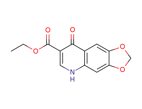 Molecular Structure of 16171-98-5 (ETHYL 1,4-DIHYDRO-6,7-METHYLENEDIOXY-4-OXOQUINOLINE-3-CARBOXYLATE)