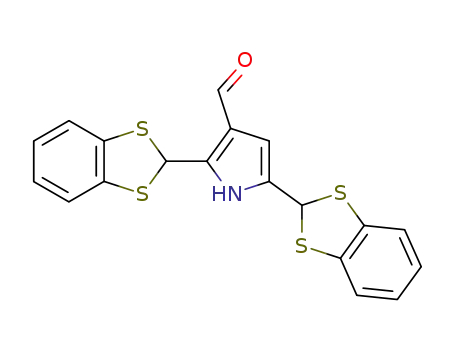 Molecular Structure of 153850-69-2 (2,5-bis(1,3-benzodithiol-2-yl)-3-formylpyrrole)