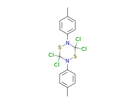 1,4,2,5-Dithiadiazine,3,3,6,6-tetrachlorotetrahydro-2,5-bis(4-methylphenyl)- cas  18715-75-8
