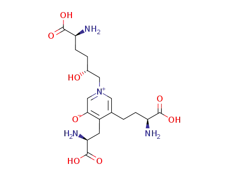 Molecular Structure of 63800-01-1 (2-amino-6-[4-(2-amino-2-carboxy-ethyl)-5-(3-amino-3-carboxy-propyl)-3-hydroxy-pyridin-1-yl]-5-hydroxy-hexanoate)