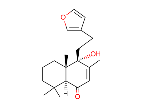 1(4H)-Naphthalenone,4-[2-(3-furanyl)ethyl]-4a,5,6,7,8,8a-hexahydro-4-hydroxy-3,4a,8,8-tetramethyl-,(4R,4aS,8aS)- cas  23534-56-7