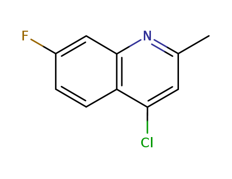 4-CHLORO-7-FLUORO-2-METHYLQUINOLINE  CAS NO.18529-04-9