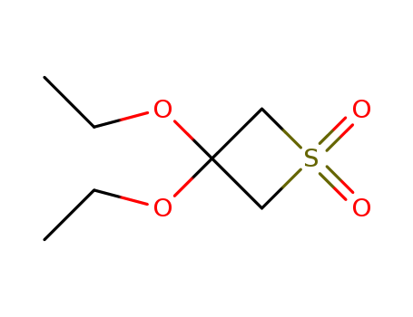 Thietane,3,3-diethoxy-, 1,1-dioxide cas  18487-59-7