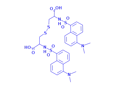 Molecular Structure of 18468-46-7 (N,N'-DIDANSYL-L-CYSTINE)