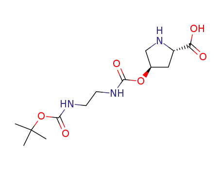 H-(2S,4R)-(4-OCO-NH-CH<sub>2</sub>-CH<sub>2</sub>-NH-Boc)-Pro-OH