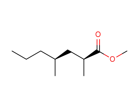 Molecular Structure of 18450-78-7 ([2S,4R,(+)]-2,4-Dimethylheptanoic acid methyl ester)