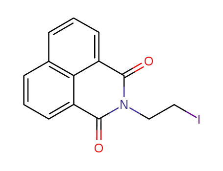 Molecular Structure of 65873-15-6 (2-(2-iodo-ethyl)-benz[<i>de</i>]isoquinoline-1,3-dione)