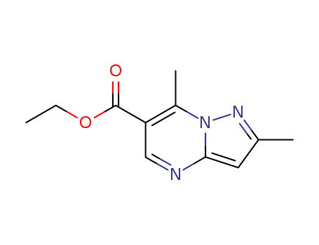 Pyrazolo[1,5-a]pyrimidine-6-carboxylicacid, 2,7-dimethyl-, ethyl ester