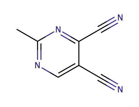 Molecular Structure of 1860-97-5 (4,5-Pyrimidinedicarbonitrile, 2-methyl- (7CI,8CI))