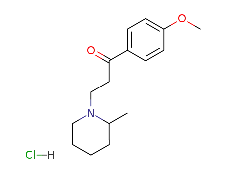 1-Propanone,1-(4-methoxyphenyl)-3-(2-methyl-1-piperidinyl)-, hydrochloride (1:1)
