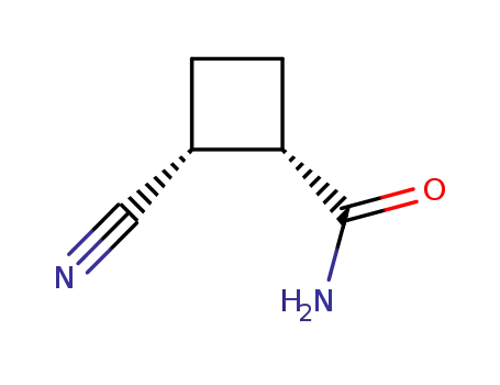 Molecular Structure of 16200-68-3 ((1R,2R)-2-cyanocyclobutanecarboxamide)