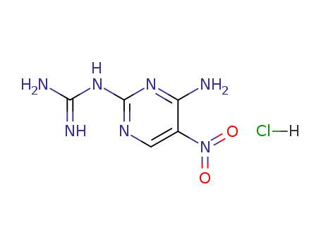 Molecular Structure of 84097-27-8 (4-amino-2-guanidino-5-nitropyrimidine hydrochloride)