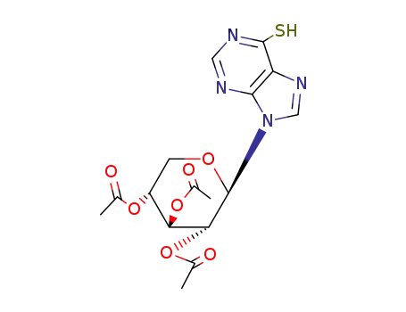 9-(2,3,4-Tri-O-acetylpentopyranosyl)-9H-purine-6-thiol