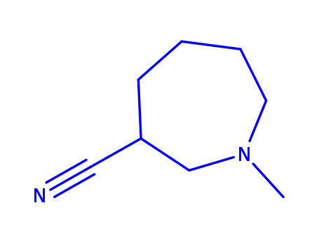 Molecular Structure of 161959-11-1 (1H-Azepine-3-carbonitrile,hexahydro-1-methyl-(9CI))