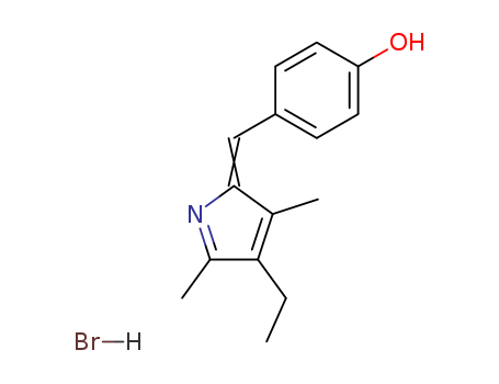 Phenol,4-[(4-ethyl-3,5-dimethyl-2H-pyrrol-2-ylidene)methyl]-, hydrobromide (1:1) cas  16176-28-6