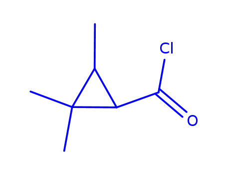 시클로프로판카르보닐 클로라이드, 2,2,3-트리메틸-, 트랜스-(9CI)