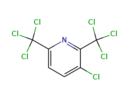 Pyridine 3-chloro-2,6-bis[trichloromethyl]-