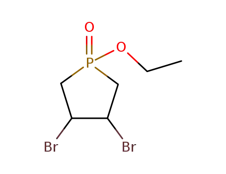 3,4-디브로모-1-에톡시테트라히드로-1H-포스폴 1-옥사이드