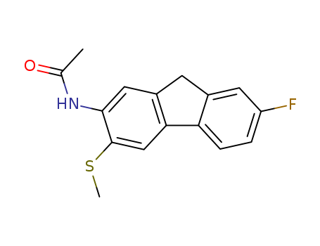 Acetamide,N-[7-fluoro-3-(methylthio)-9H-fluoren-2-yl]- cas  16233-02-6
