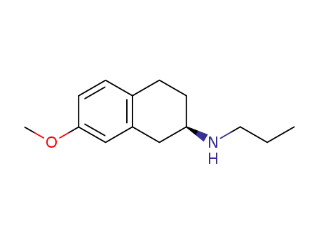 Molecular Structure of 161873-84-3 (((R)-7-METHOXY-1,2,3,4-TETRAHYDRO-NAPHTHALEN-2-YL)-PROPYL-AMINE HYDROCHLORIDE)