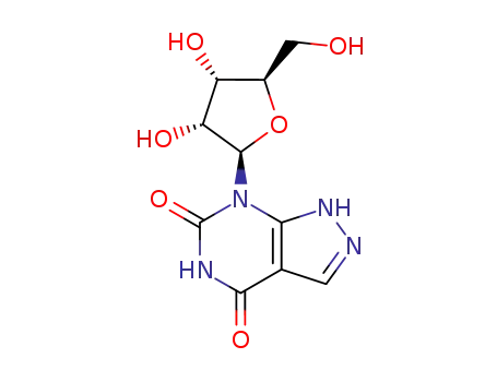 Molecular Structure of 16220-08-9 (oxypurinol 7-riboside)