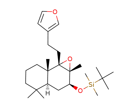 Molecular Structure of 250127-12-9 ((+)-(2S,3R,4S,4aS,8aS)-2-tert-butyldimethylsiloxy-3,4-epoxy-4-[2-(3-furyl)ethyl]-1,2,3,4,4a,5,6,7,8,8a-decahydro-3,4a,8,8-tetramethylnaphthalene)