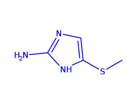 Molecular Structure of 186247-98-3 (1H-Imidazol-2-amine,4-(methylthio)-(9CI))