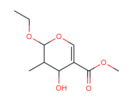 Molecular Structure of 184719-41-3 (Pent-4-enopyranoside, ethyl 2,4-dideoxy-4-(methoxycarbonyl)-2-methyl- (9CI))