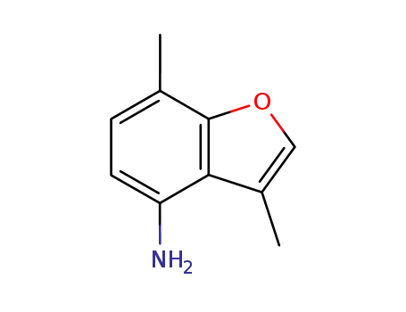Molecular Structure of 187268-00-4 (4-Benzofuranamine,  3,7-dimethyl-)