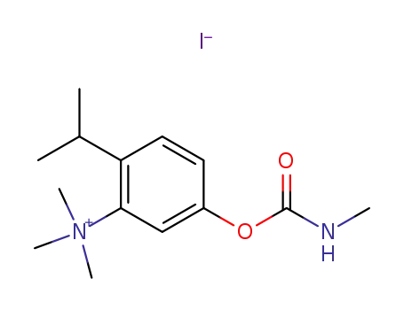 Molecular Structure of 64046-26-0 (N,N,N-trimethyl-4-[(methylcarbamoyl)oxy]-2-(propan-2-yl)anilinium iodide)