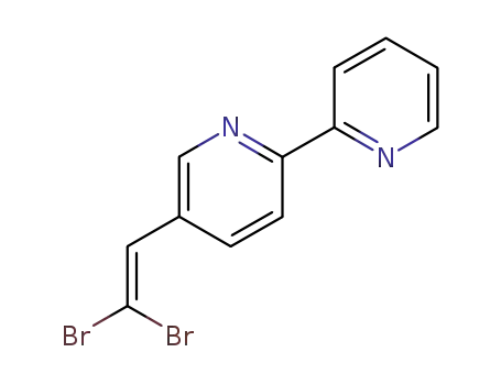 Molecular Structure of 204592-16-5 (5-(2,2-Dibromo-vinyl)-[2,2']bipyridinyl)