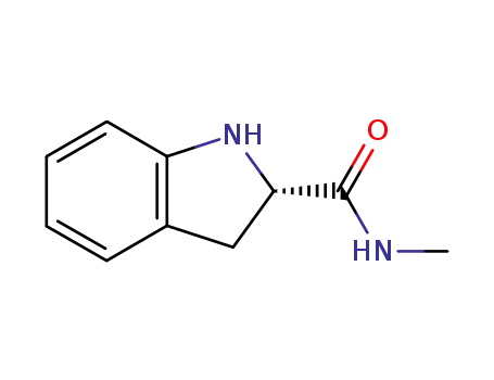 Molecular Structure of 185213-09-6 (1H-Indole-2-carboxamide,2,3-dihydro-N-methyl-,(S)-(9CI))