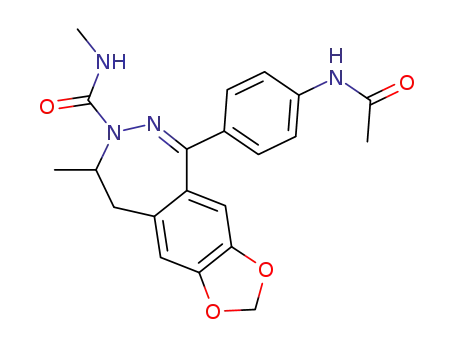 1-(4-Acetylaminophenyl)-3-methylcarbamoyl-4-methyl-7,8-methylenedioxy-3,4-dihydro-5H-2,3-benzodiazepine