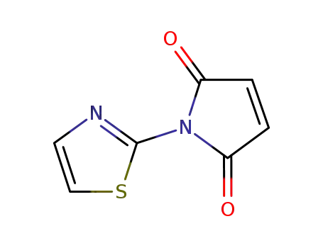 Molecular Structure of 16131-63-8 (1-(1,3-thiazol-2-yl)-1H-pyrrole-2,5-dione)