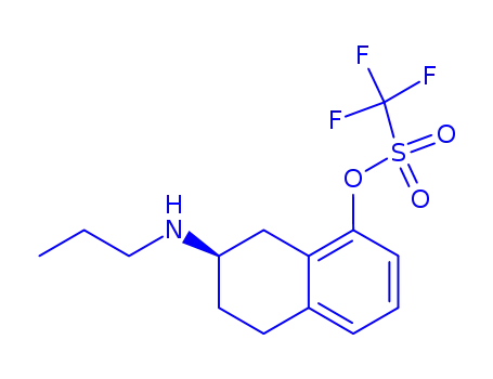 Molecular Structure of 161970-95-2 (8-(((trifluoromethyl)sulfonyl)oxy)-2-(n-propylamino)tetralin)
