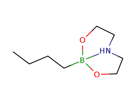 Molecular Structure of 92527-13-4 (2-(BUT-1-YL)-TETRAHYDRO-4-H-1,3,6,2-DIOXAZABOROCINE)