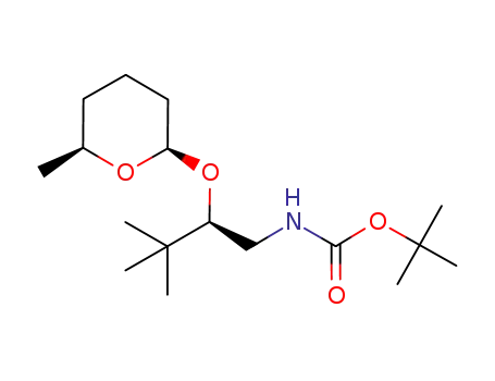 [(R)-3,3-Dimethyl-2-((2R,6S)-6-methyl-tetrahydro-pyran-2-yloxy)-butyl]-carbamic acid tert-butyl ester