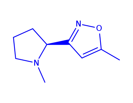 Isoxazole, 5-methyl-3-(1-methyl-2-pyrrolidinyl)-, (S)- (9CI)
